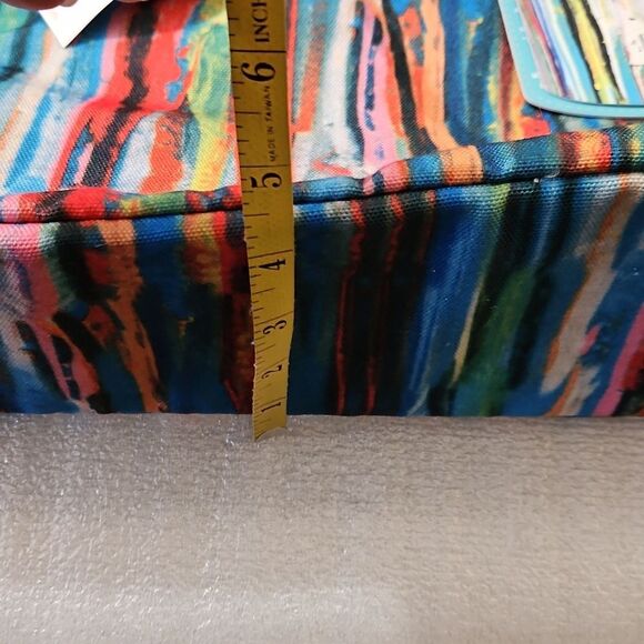 NWT M B Greene Colorful Striped Shopper Tote Bag - Picture 8 of 9